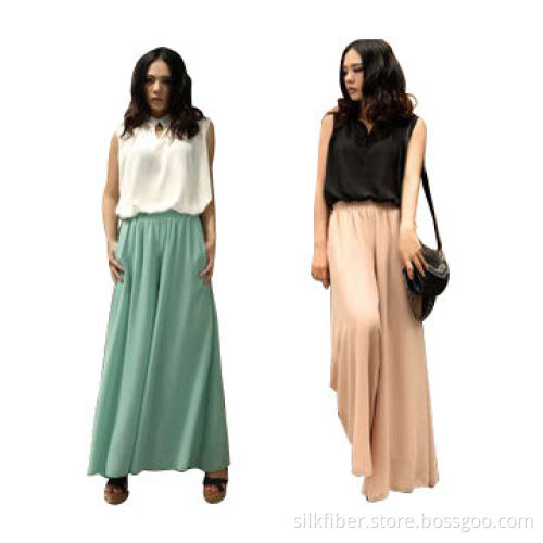 2014 Ladies' Latest Double-deck Pleated Chiffon Skirt, Customized Colors are Accepted